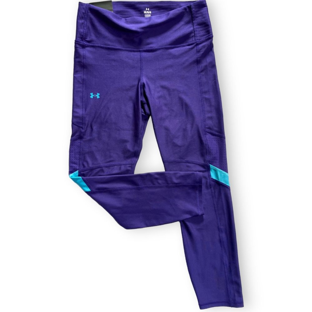 NWT Under Armour Women's Purple Leggings High Waist